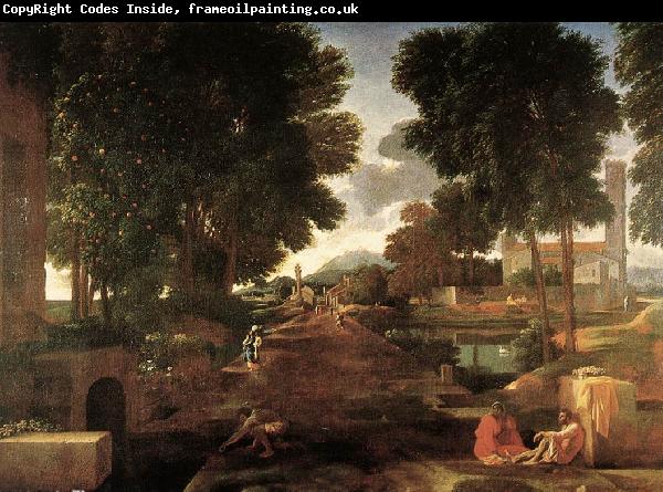 Nicolas Poussin A Roman Road 1648 Oil on canvas